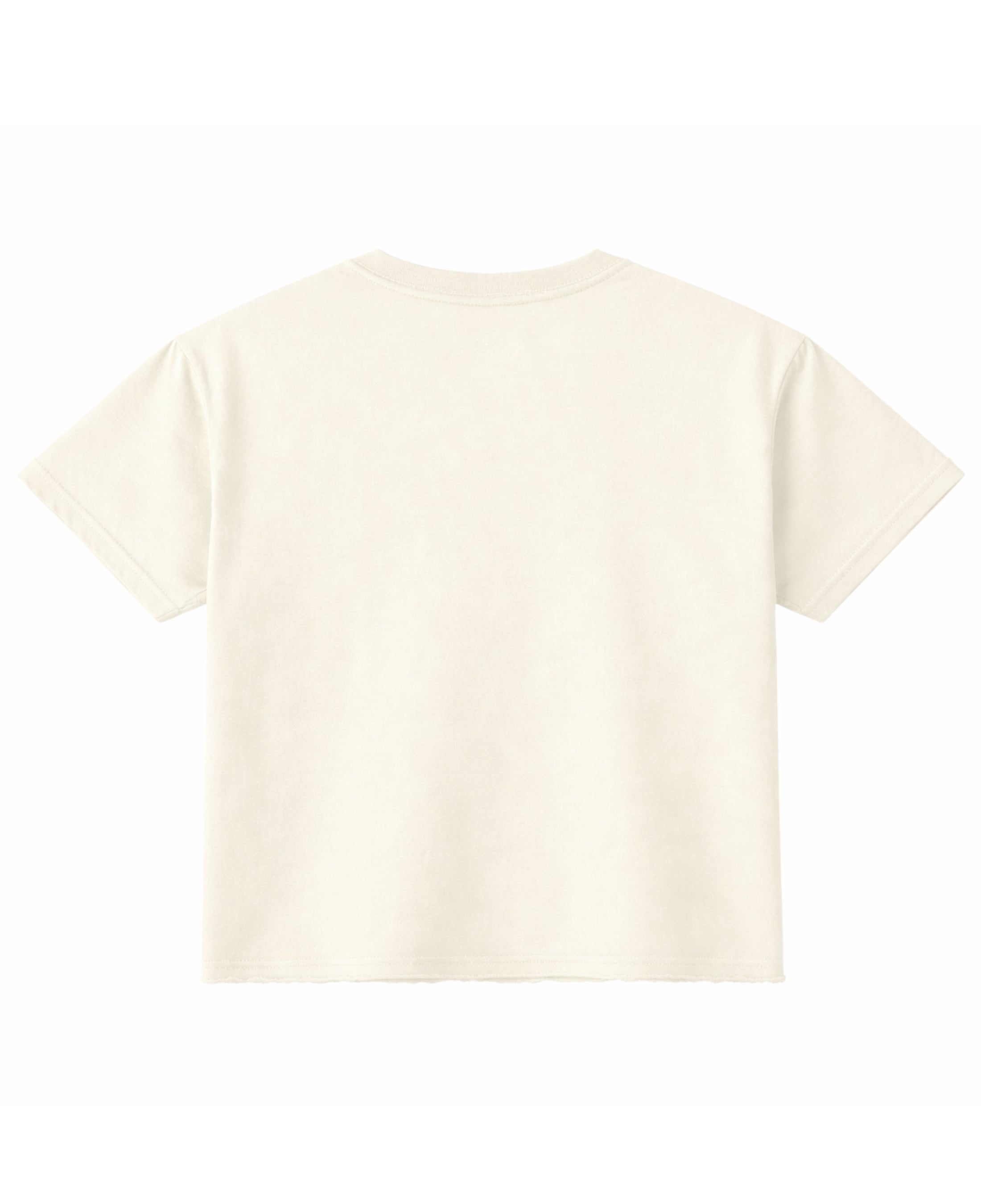 Off White Boxy Fit T-shirt Back Design