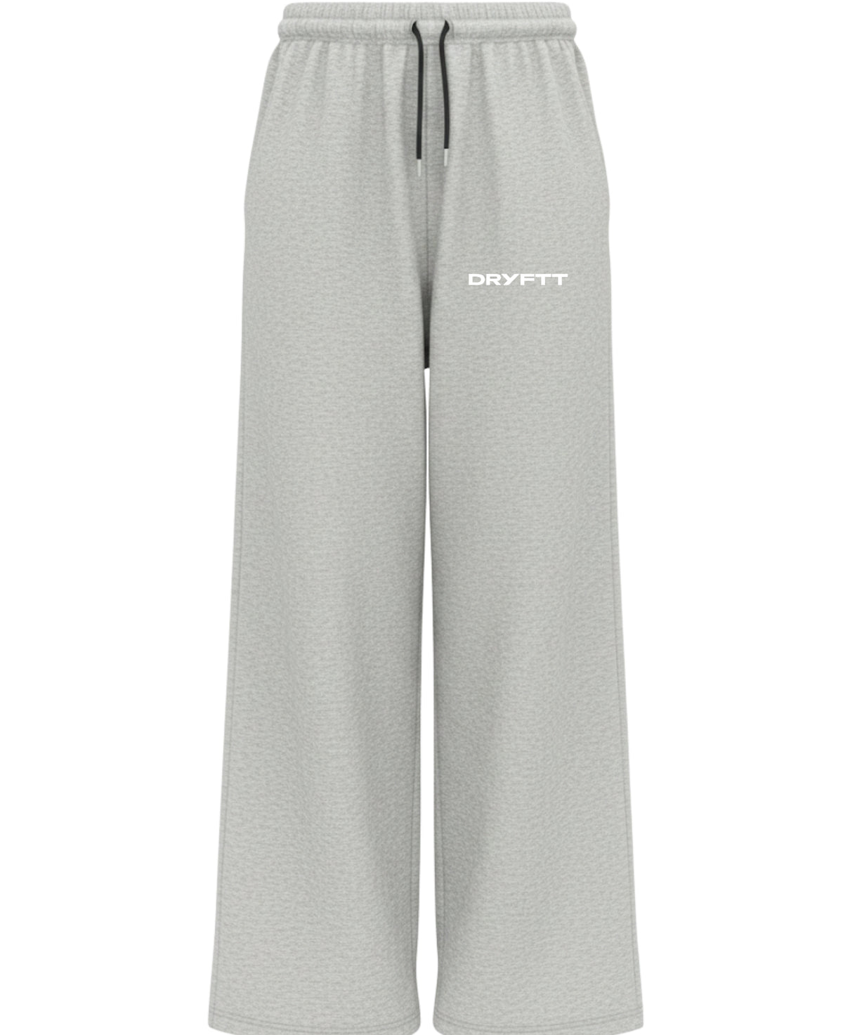 Grey Cotton Joggers Front Design
